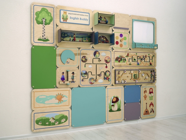 English Buddy - Дидактическая настенная панель для кабинета Английского языка