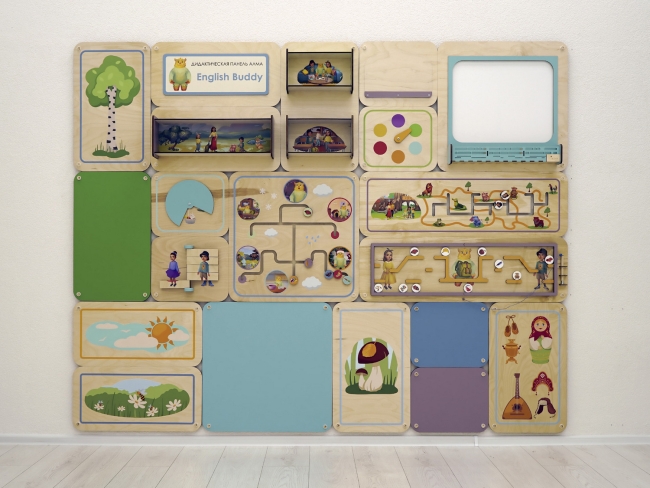 English Buddy - Дидактическая настенная панель для кабинета Английского языка