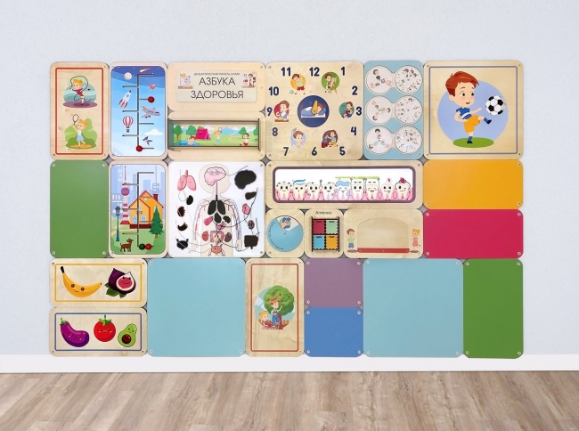 Набор стеновых панелей «Цветной калейдоскоп - Зима»