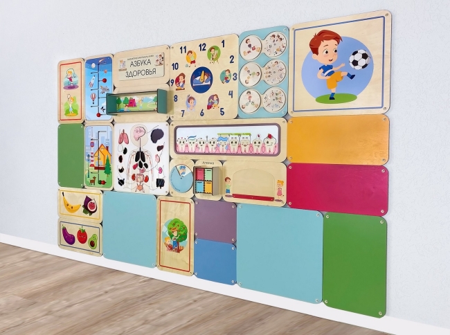 Набор стеновых панелей «Цветной калейдоскоп - Зима»