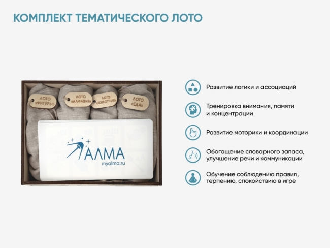 Комплект тематического лото АЛМА Комплект тематического лото АЛМА