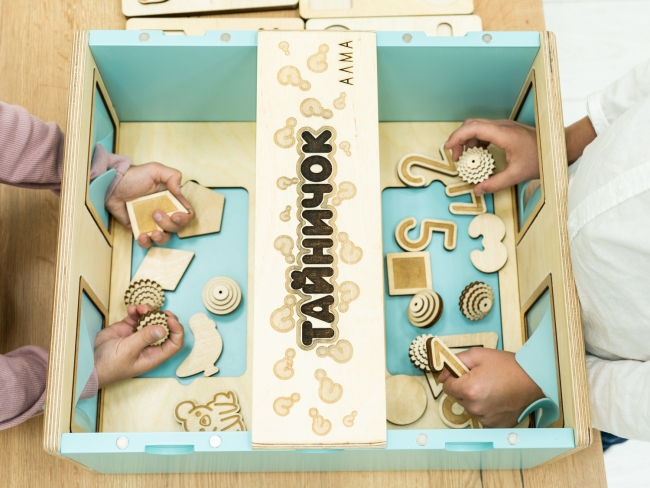 Тактильный развивающий комплект «Тайничок» Тактильный развивающий комплект «Тайничок»