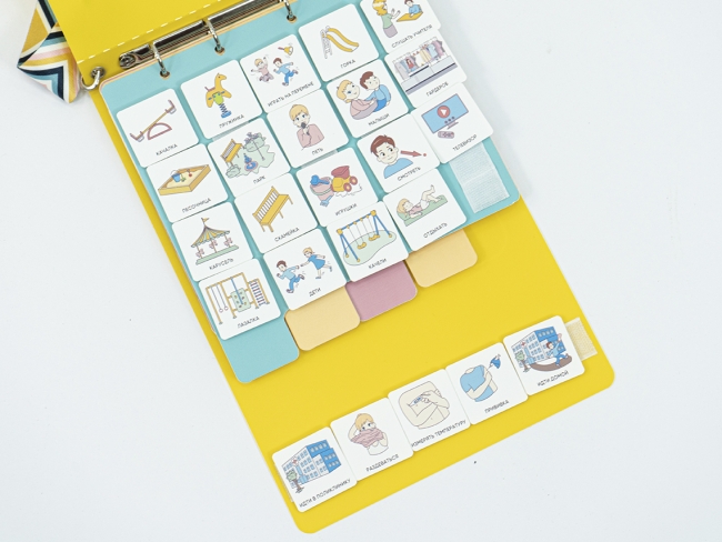 Коммуникативная книга с карточками PECS/ПЭКС (Большая)