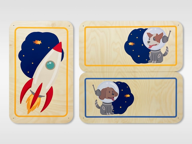 Набор стеновых панелей «Мы в Космосе - Белка и Стрелка» Набор стеновых панелей «Мы в Космосе - Белка и Стрелка»