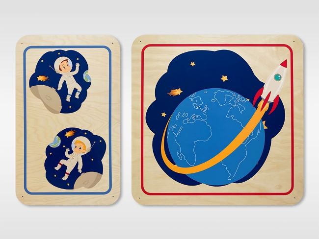 8754.650 Набор стеновых панелей «Мы в Космосе - Первый полёт» купить в интерне-магазине Veerdan.ru Набор стеновых панелей «Мы в Космосе - Первый полёт»