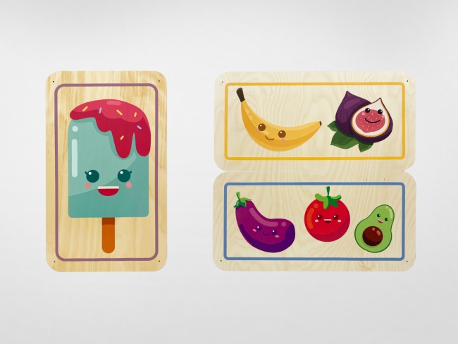 9151.650 Набор стеновых панелей «Милая еда - Радуга вкуса» купить в интерне-магазине Veerdan.ru Набор стеновых панелей «Милая еда - Радуга вкуса»