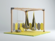 Угловой спортивно-игровой комплекс «Сенсорум» для сенсомоторной интеграции и нейрокоррекции.