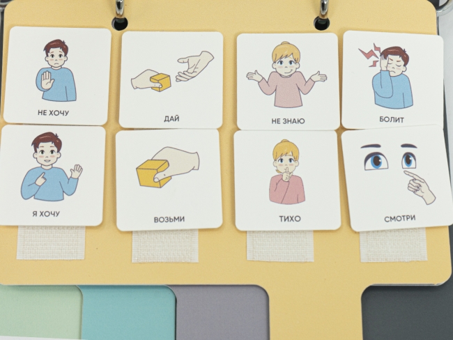 Комплект из 8 Коммуникативных книг с карточками PECS/ПЭКС (Маленькие) Комплект из 8 Коммуникативных книг с карточками PECS/ПЭКС (Маленькие)