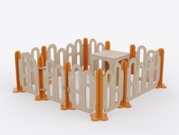 Модульный игровой манеж из коллекции «НЕГА» №1 (малый) Модульный игровой манеж из коллекции «НЕГА» №1 (малый)